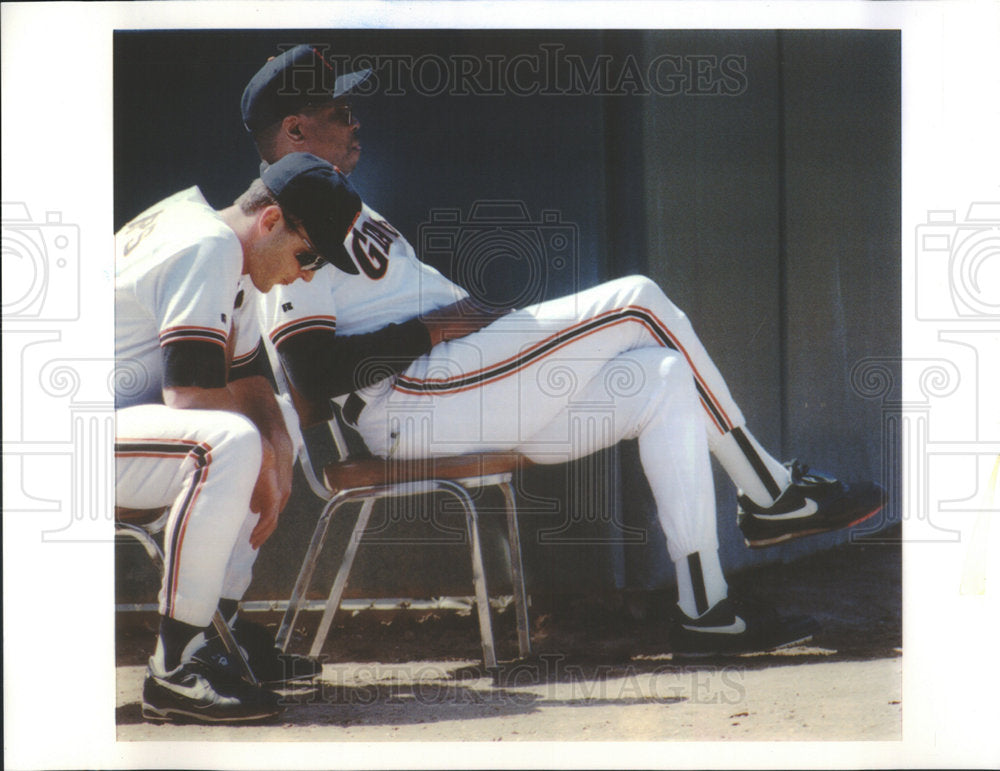 1993 Dusty Baker Giants Baseball - Historic Images