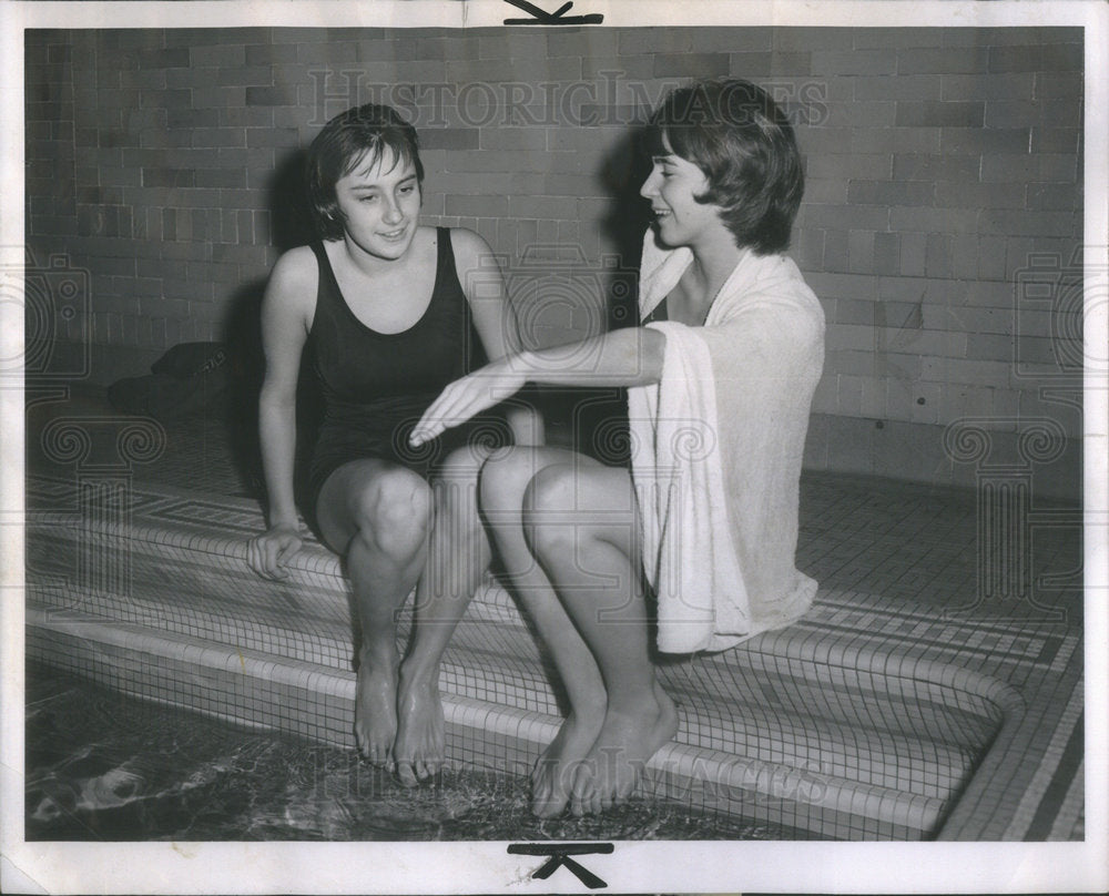 1962 Marge Lavezzi &amp; Marge Couper Portage Park Swim club - Historic Images