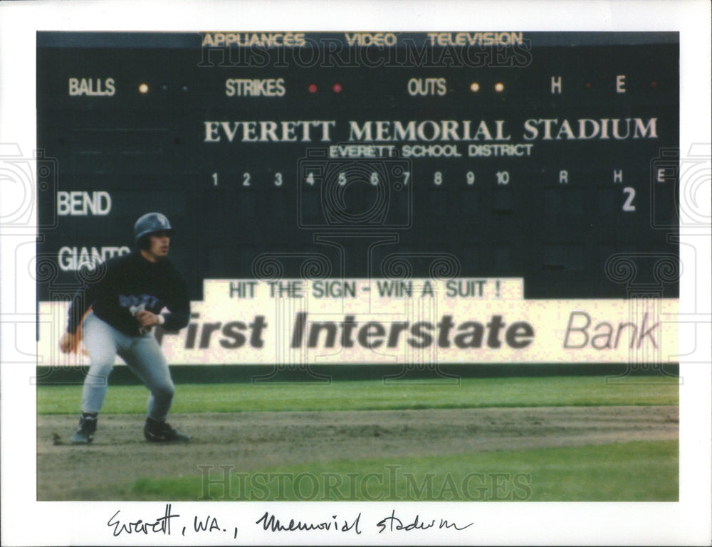 Memorial Stadium Scoreboard Everett Washington During Game - Historic Images