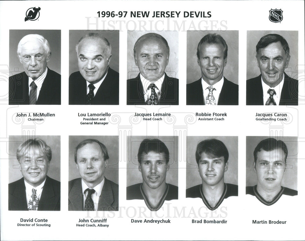 1996 New Jersey Devils Administration and players Historic Images