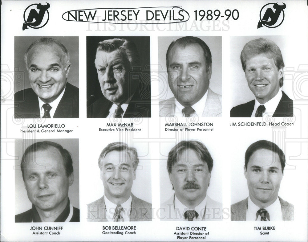 1989 New Jersey Devils Administration - Historic Images