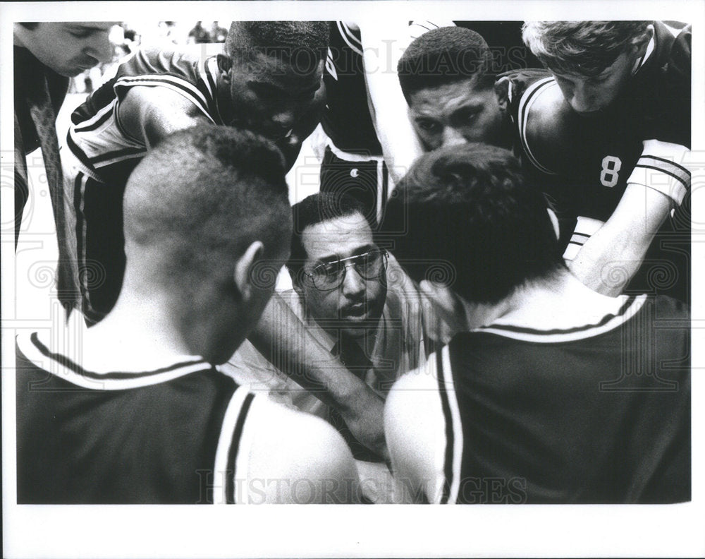 1992 Proviso West High Basketball Coach Lowell Lucas - Historic Images