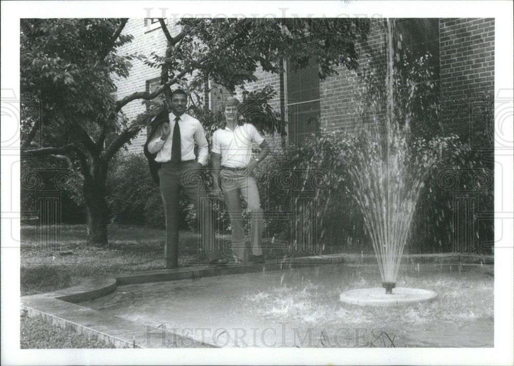 1980 Reggie Jackson &amp; Dutch Morley  Cole Field Maryland University - Historic Images