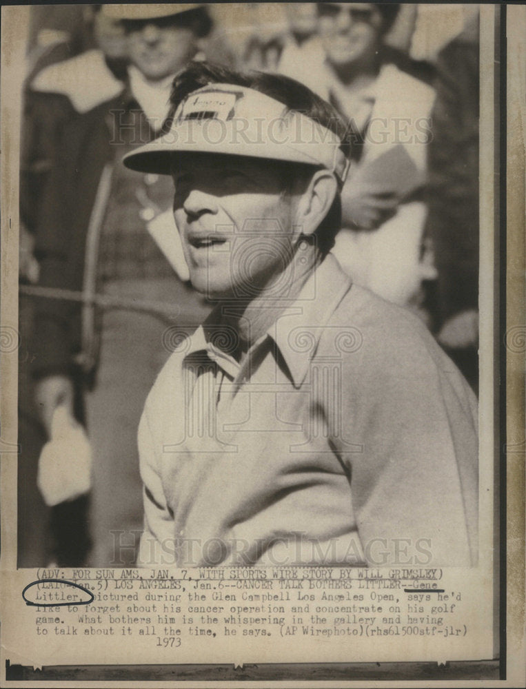 1973 Gene Littler Glen Campbell Los Angeles Open - Historic Images