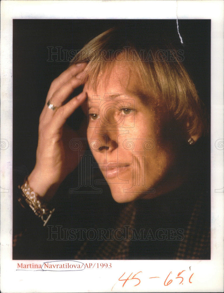 1993 Former World No. 1 Tennis Player Martina Navratilova - Historic Images