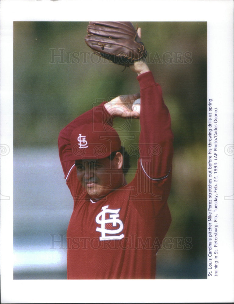1994 Michael Irvin Pérez Mike Ortega St. Louis Cardinals Pitcher - Historic Images