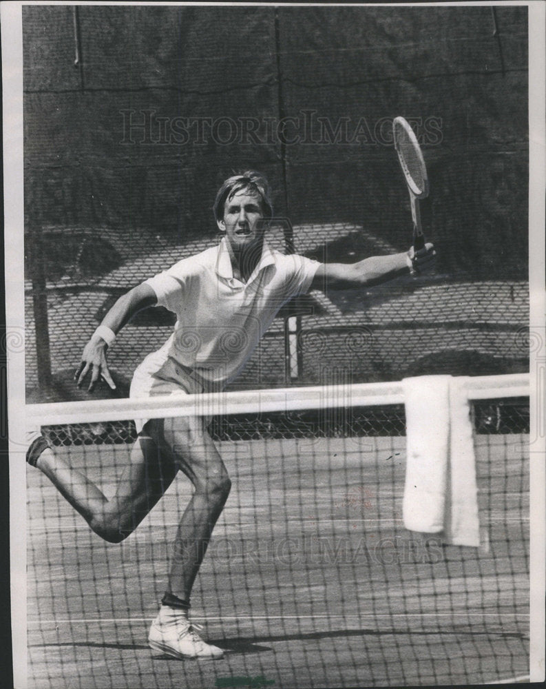 1971 Jeff Fifield Singles Tennis Player - Historic Images