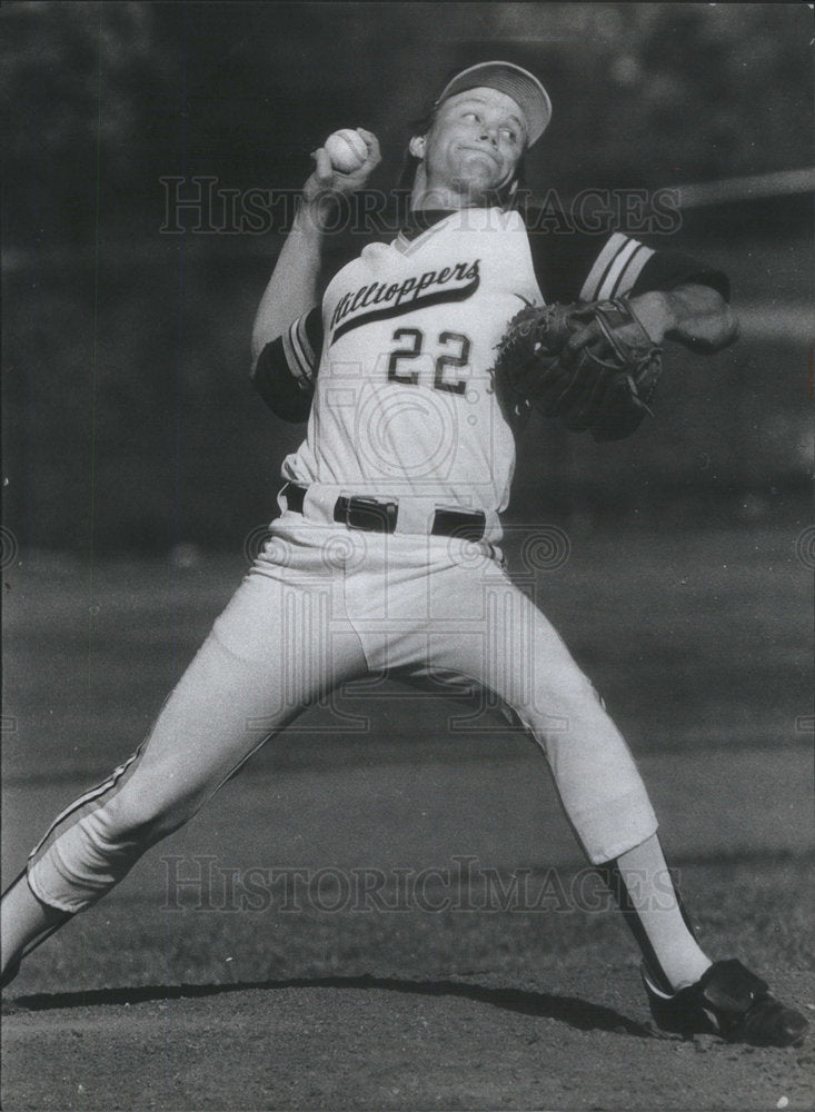 1981 Joliet Catholic Pitcher Mark Grant - Historic Images