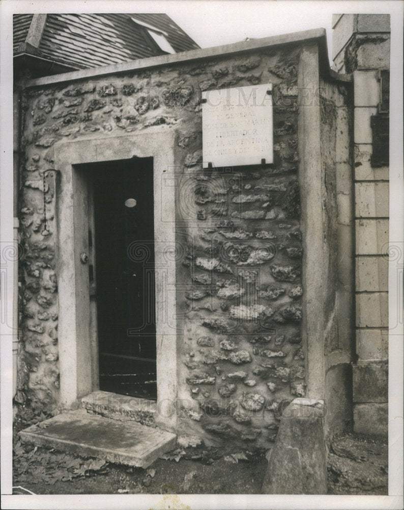 1953 General Jose De San Martin Lived Here - Historic Images