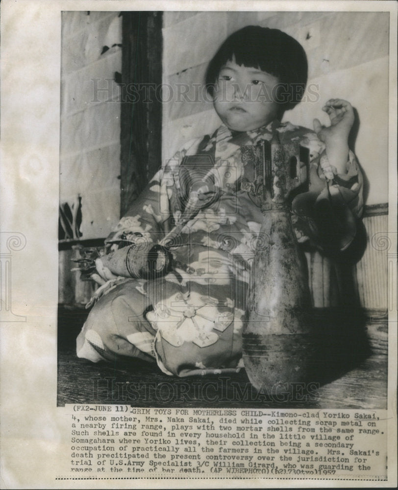 1957 YORIKO SAKAI MRS. NAKA SAKAI - Historic Images