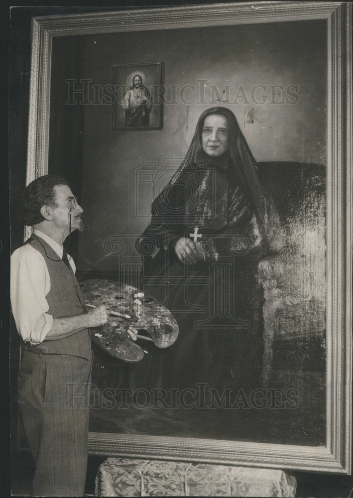 1946 Mother Cabrini Artist Frank Savatis - Historic Images