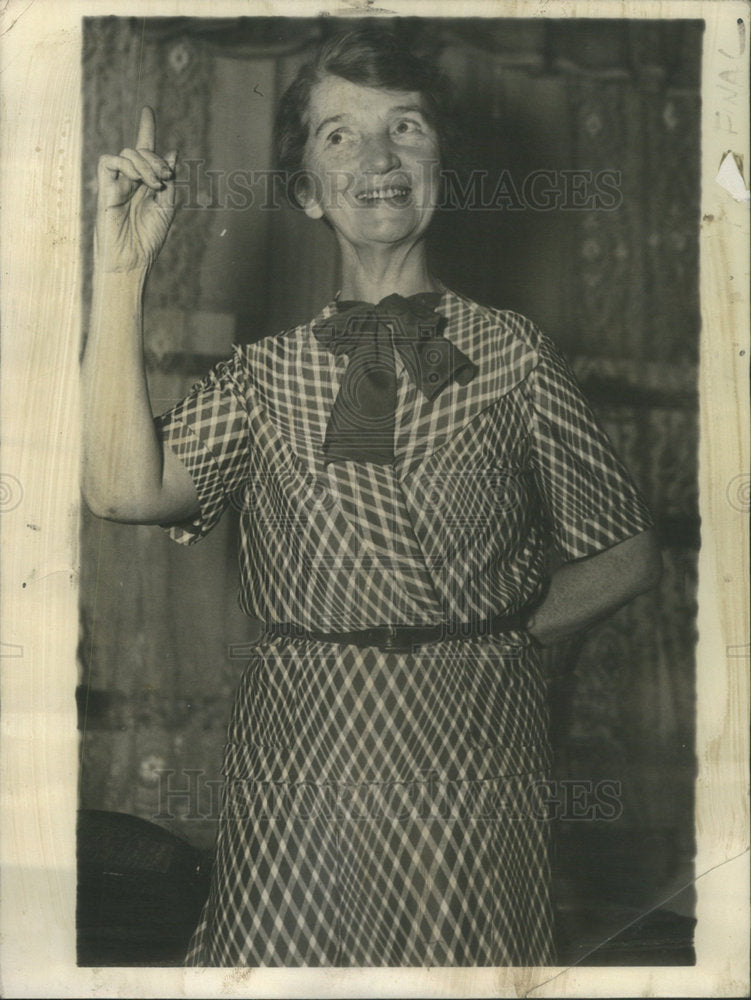 1936 Press Photo Margaret Higgins Sanger American Sex Educator Nurse Chicago - Historic Images