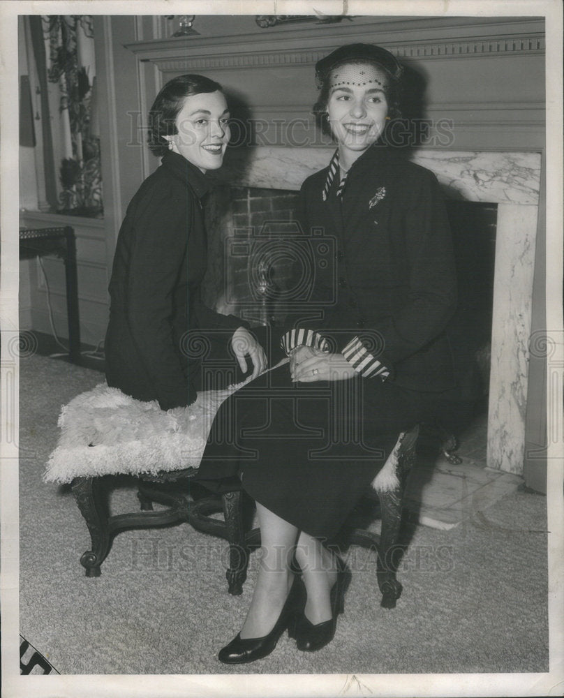 1951 Kathryn Hughes and Mrs. Morgan McDonnell - Historic Images