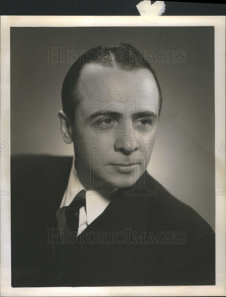 1953 Press Photo Jack Payne British Dance Music Bandleader WGN-TV - Historic Images