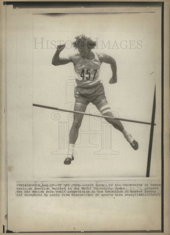 1972 Press Photo American Entrant World Games - Historic Images