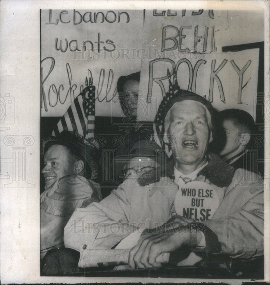 1959 Press Photo William G. Saltonstall &amp; John Sloan Dickey For Rockefeller - Historic Images