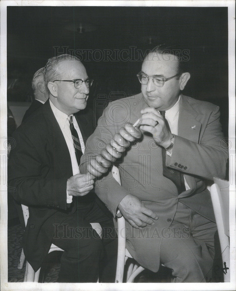 1954 Press Photo Edward P. Saltiel State Senator - Historic Images