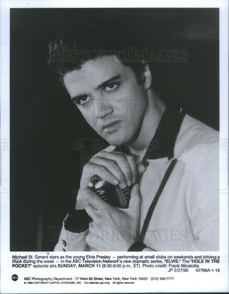 1990 Press Photo Michael St. Gerard American Actor, - Historic Images