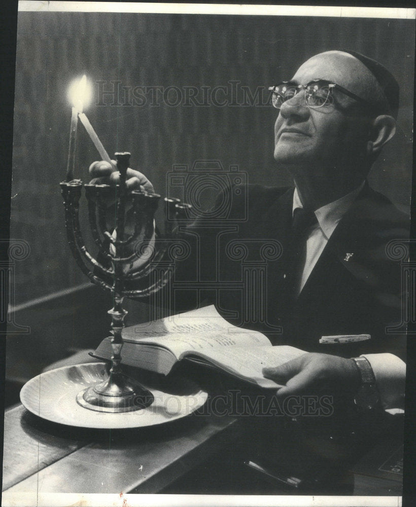 1965 SAMUEL SHKOLNIK PRESIDENT CHICAGO LOOP SYNAGOG - Historic Images