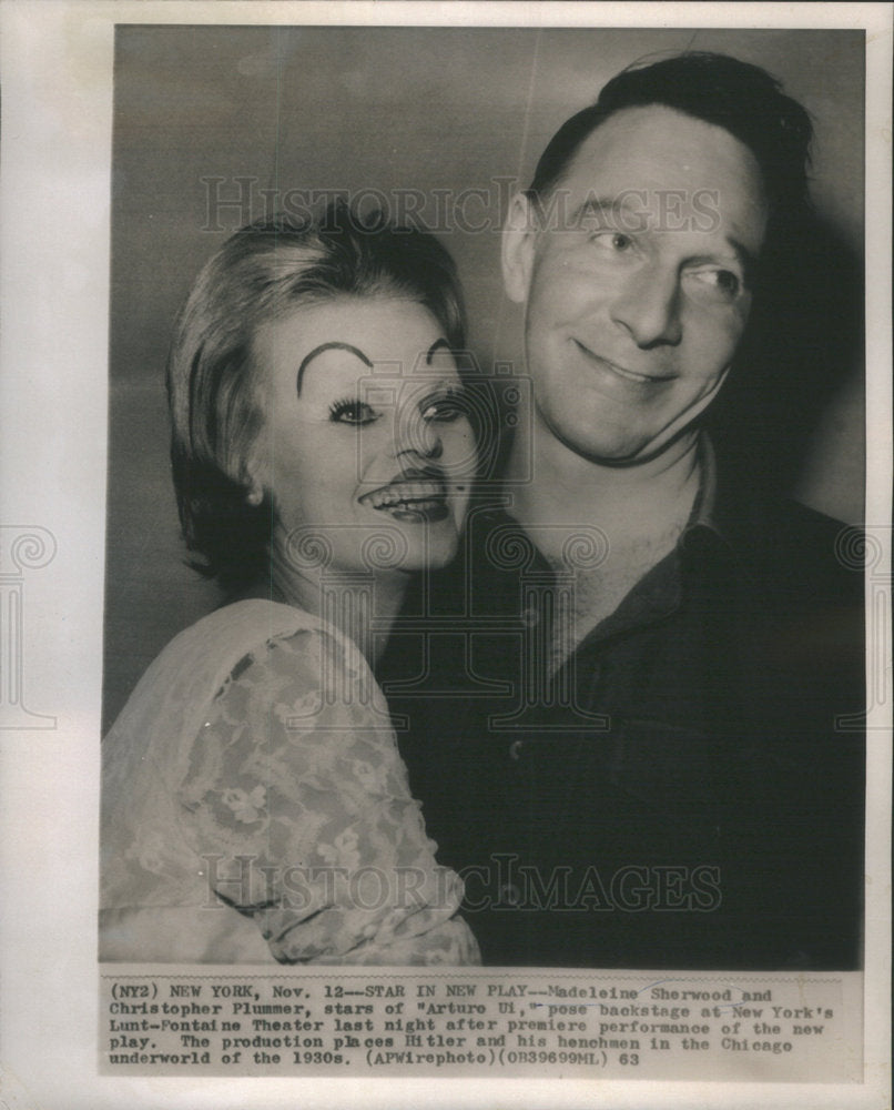 1963 Madeleine Sherwood and Christopher Plummer  - Historic Images