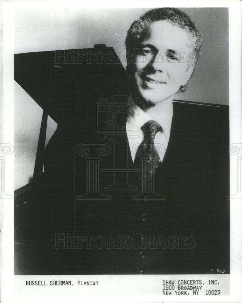 1988 Press Photo Russell Sherman Pianist - Historic Images