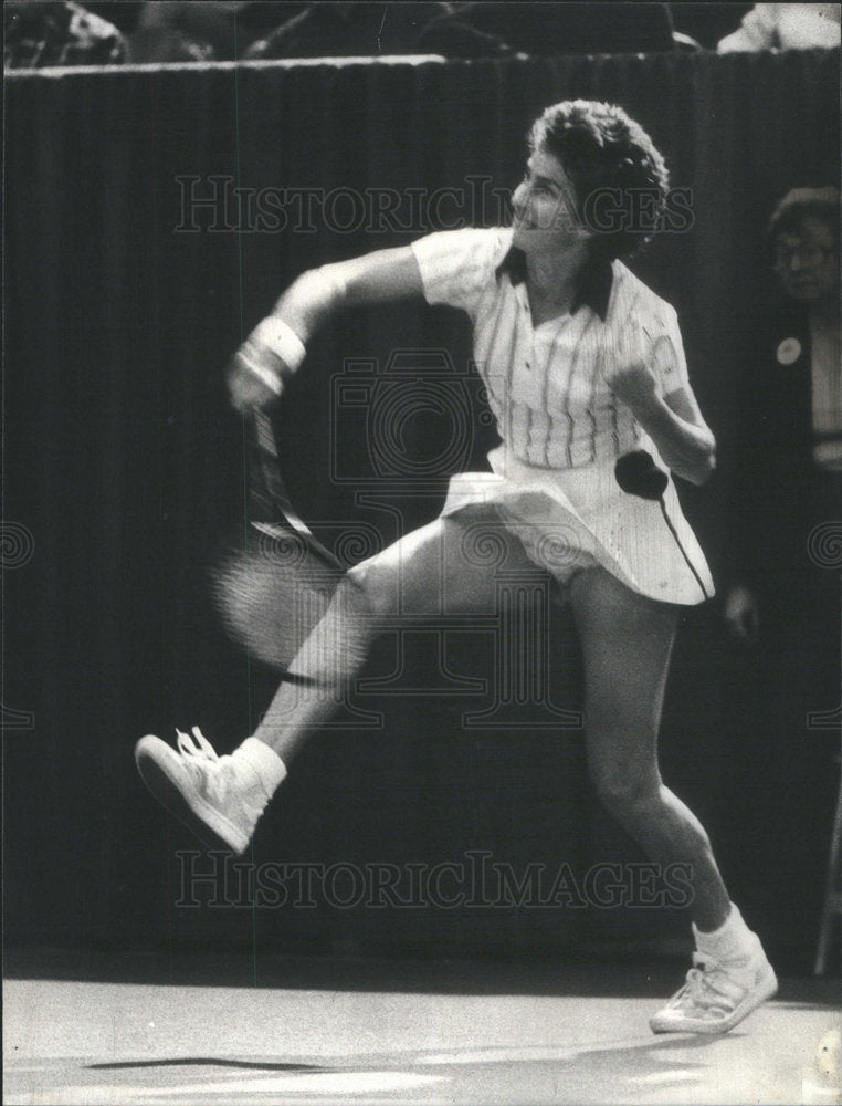 1981 Press Photo Sarah Virginia Wade English Tennis Player - Historic Images