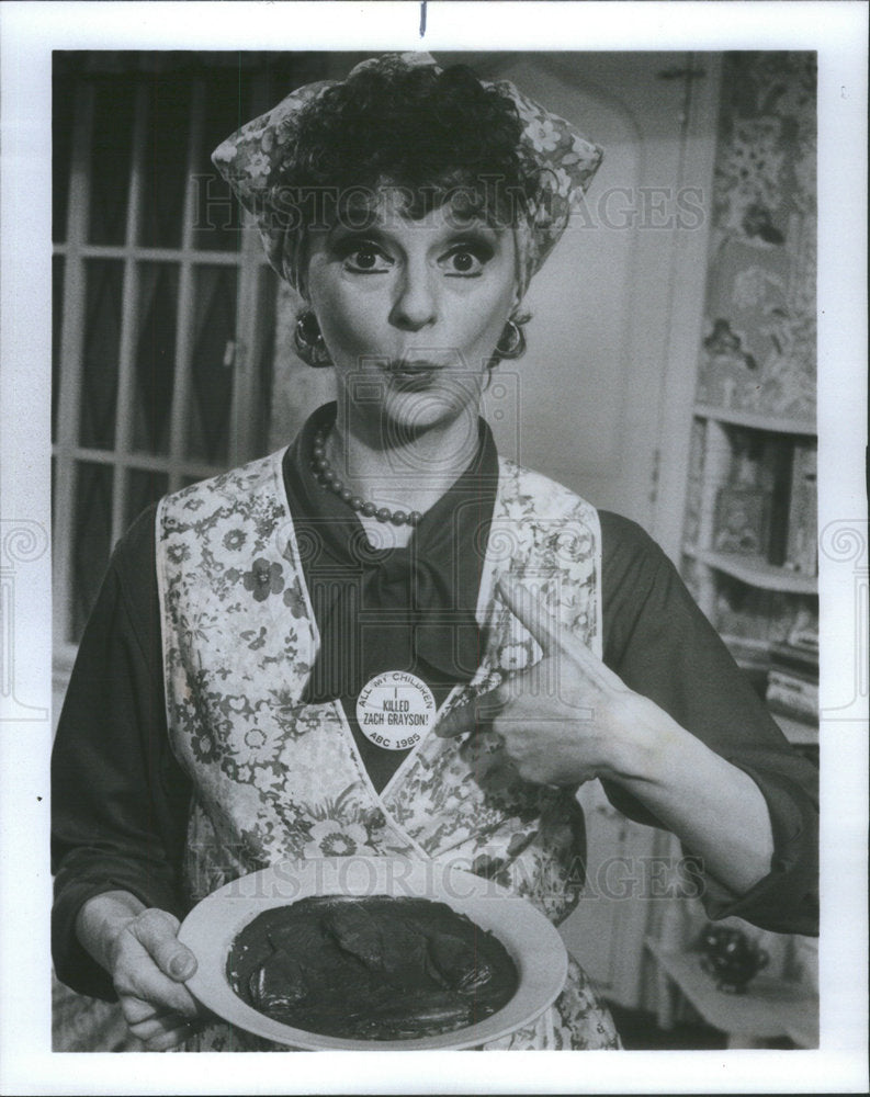 1985 Press Photo Carole Shelley  English Actress - Historic Images