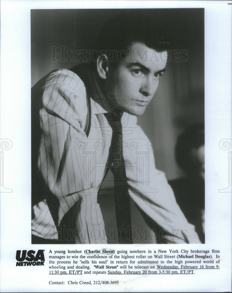 Press Photo Carlos Irwin Estevez American Film and Television Actor - Historic Images