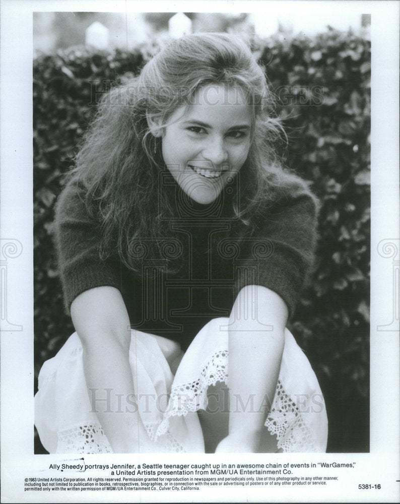 1983 Press Photo Alexandra Elizabeth &quot;Ally&quot; Sheedy American Film Stage Actress - Historic Images