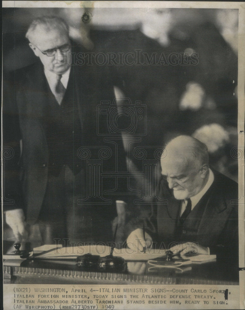 1949 Count Carlo Sforz, Italian Foreign Minister - Historic Images