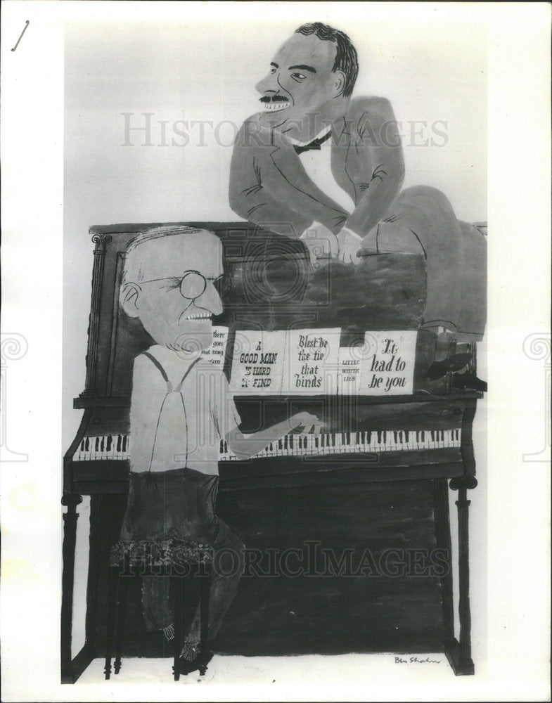 1977 Press Photo Ben Shahn Lithuanian-Born American Artist - Historic Images