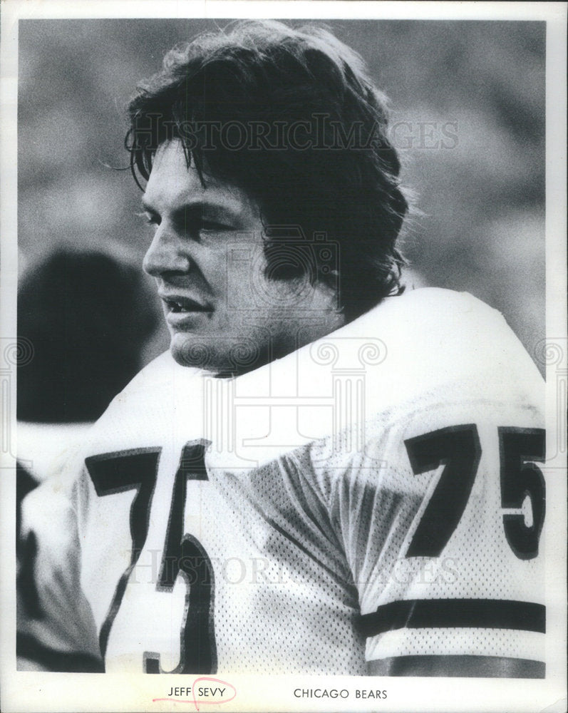 1978 FOOTBALL PLAYER JEFF SEVY CHICAGO BEARS - Historic Images