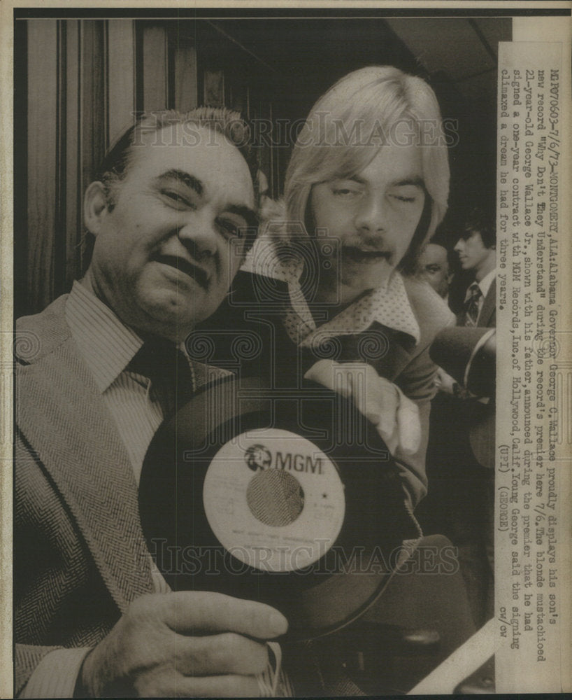 1973  George Wallace Jr. Singer  Musician - Historic Images