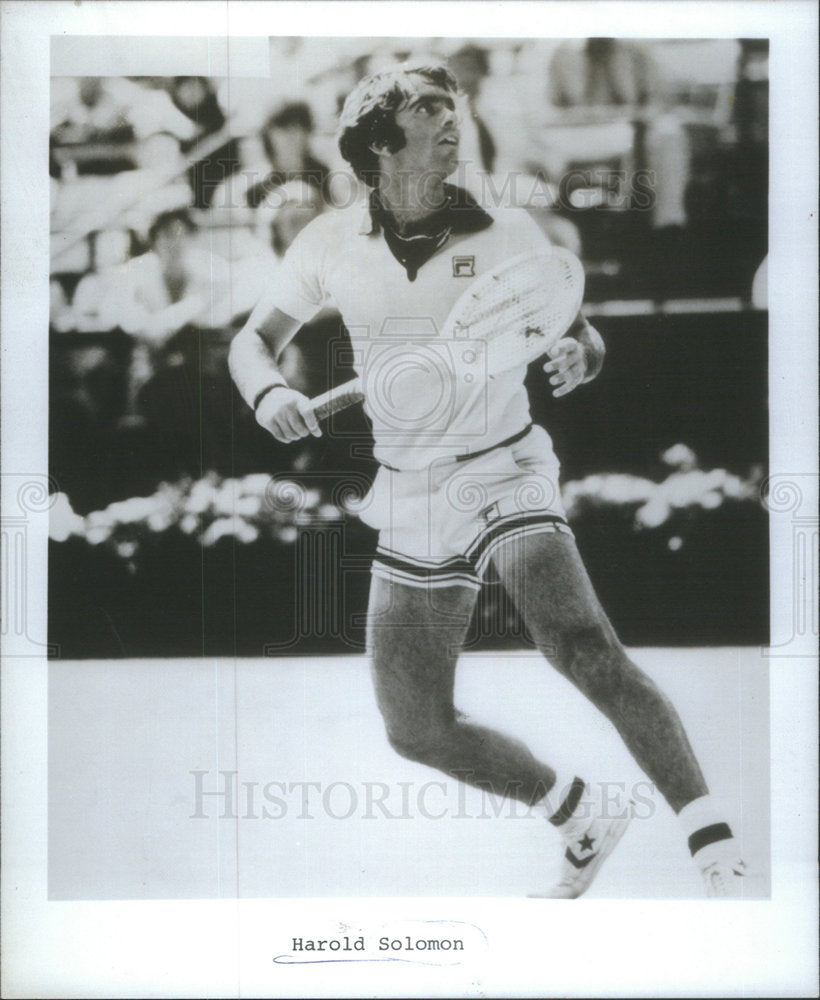 1981 Press Photo Tennis Player Harold Solomon - Historic Images