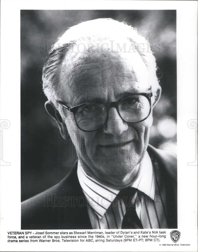 1990 Press Photo Josef Sommer Stars In UNDER COVER for ABC TV - Historic Images