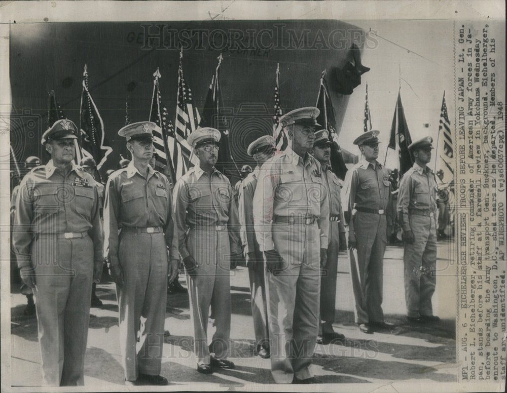 1948 LT. GENERAL ROBERT L. EICHELBERGER UNITED STATES ARMY JAPAN - Historic Images