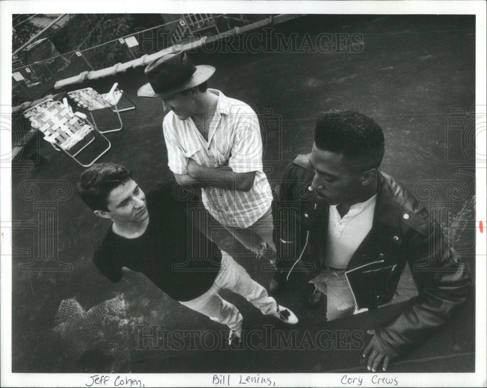 1991 Press Photo Rock Band 80 Pages Members Jeff Cohen Bill Lenius Cory Crews - Historic Images