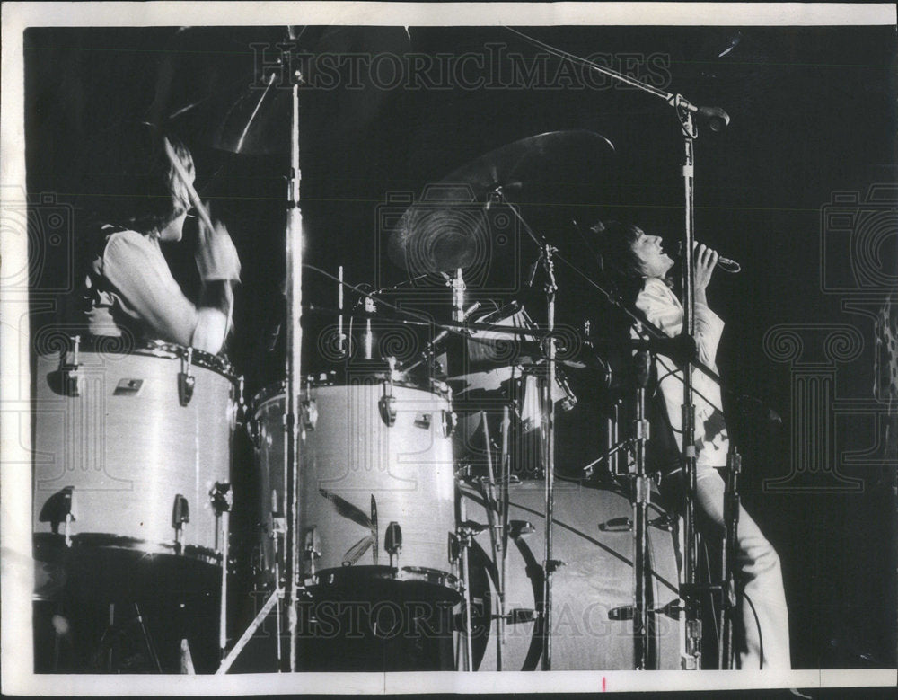 1973 Press Photo Rod Stewart Northwestern University McGaw&#39;s Hall - Historic Images