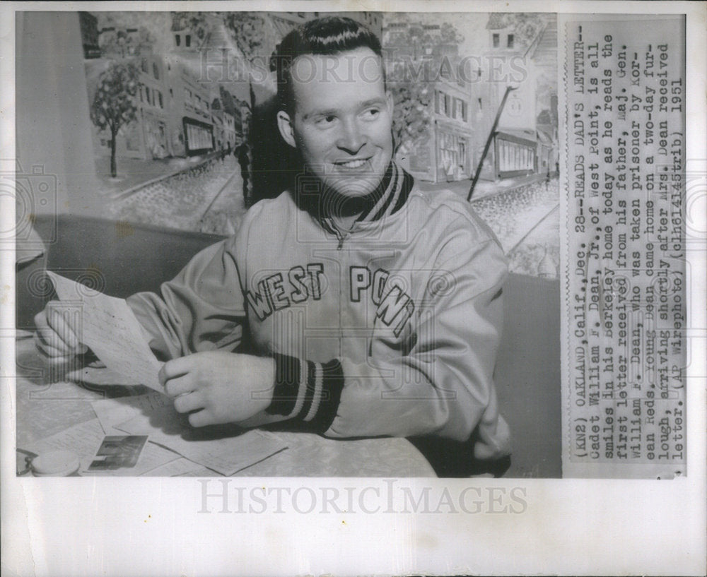 1951 Cadet William F. Dean Jr. of West Point - Historic Images