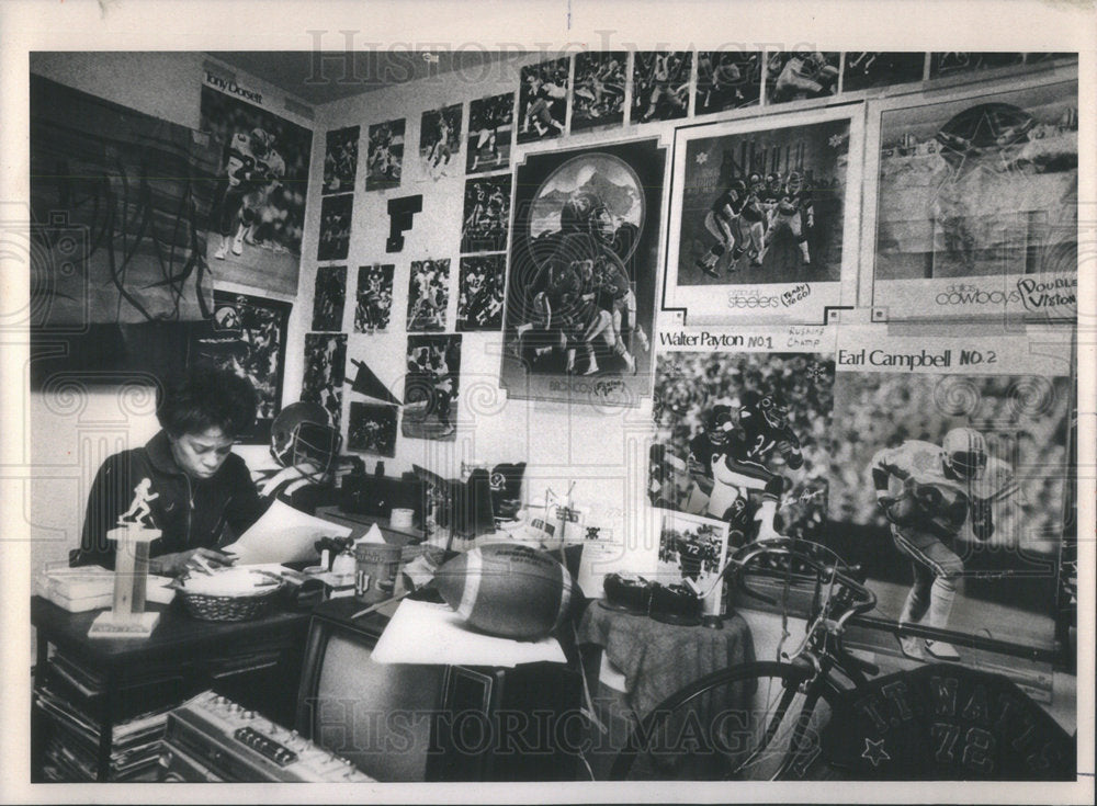 1981 Press Photo Stevens Watts' mother Lottie Burge - Historic Images