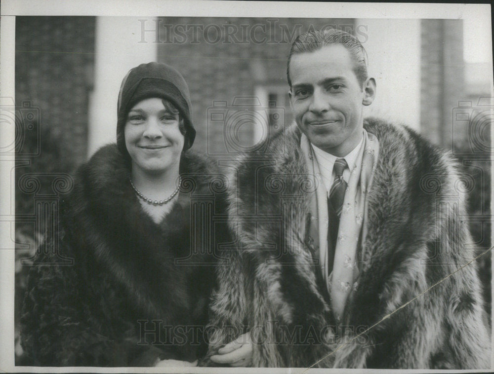 1929 Florence Trumbull &amp; John Coolidge - Historic Images