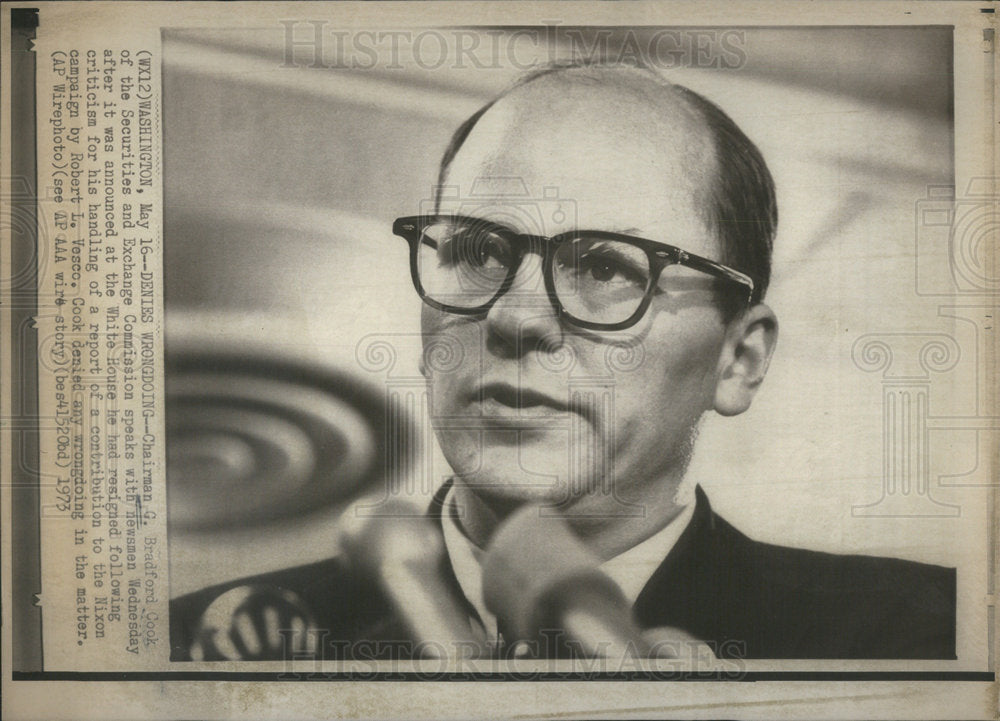1973 Chairman G. Bradford Cook - Historic Images