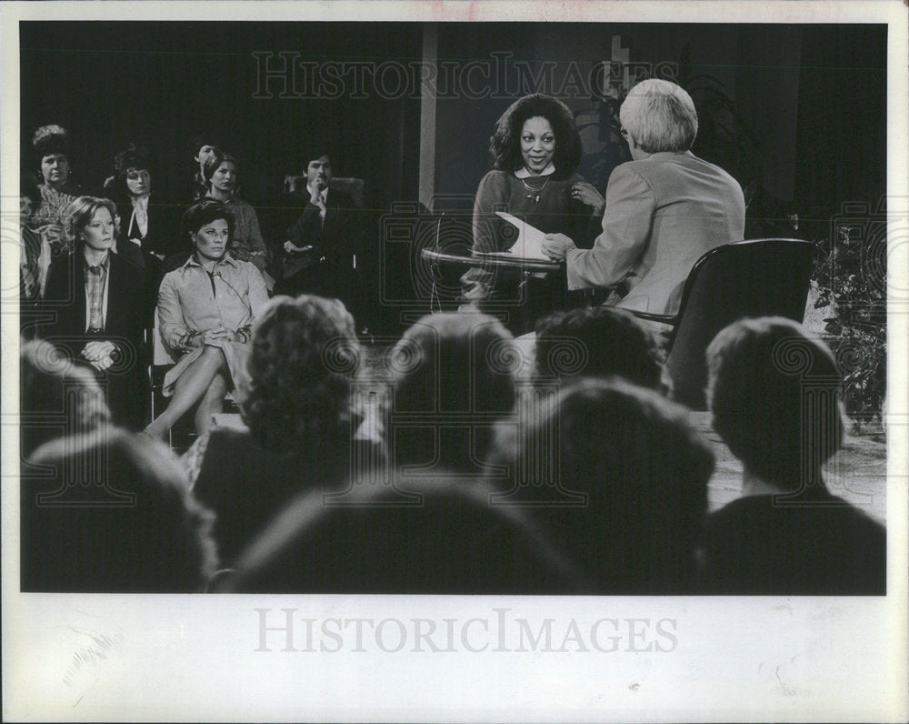 1982 Press Photo Phil Donahue Janet Cooke - Historic Images