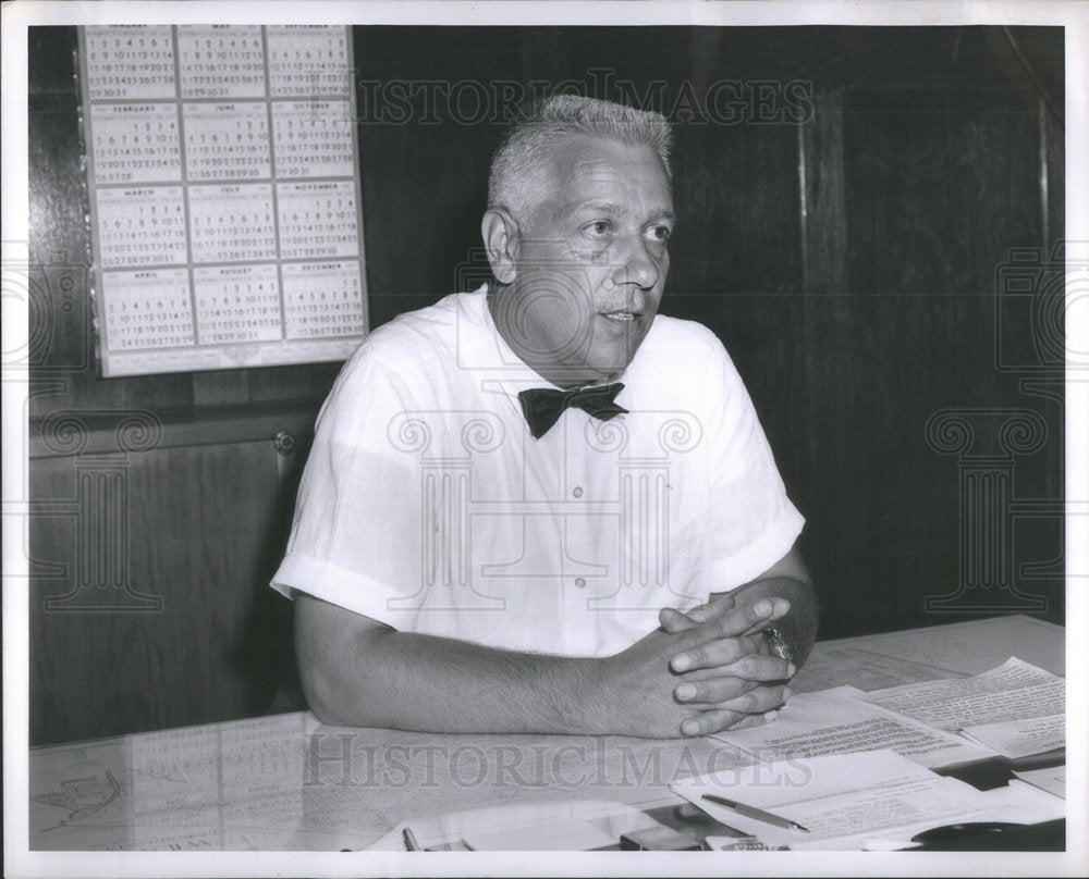 1961 Howard Decker, village president of Wilmette, IL - Historic Images