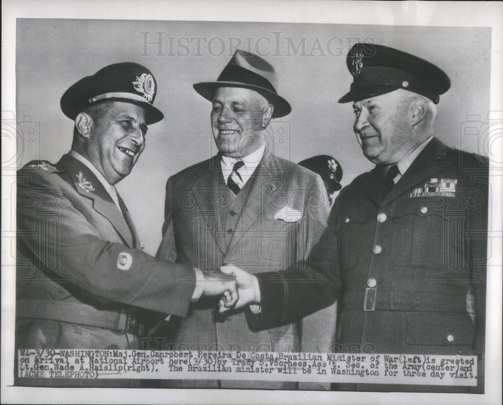 1948 Major General Canrobert Pereira De Costa Brazil Minister War - Historic Images