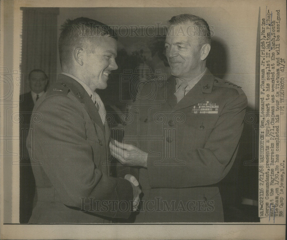 1968 Chapman Marine Corps Purple Heart - Historic Images