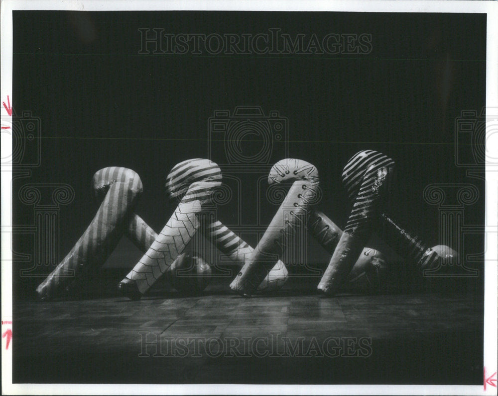 1988 Press Photo Jun Kaneko Sanbon Ashi - Historic Images