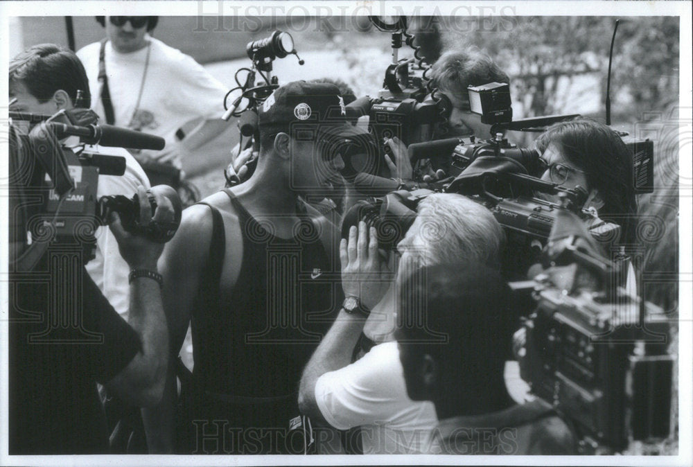 1993 Press Photo Chicago Bulls B.J. Armstrong Reacts To Jordon&#39;s Father&#39;s Death - Historic Images