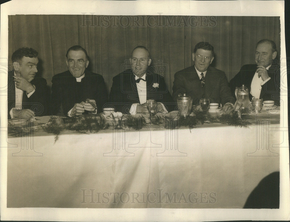 1938 Mayor Ed Kelly, John Clark, Thomas Myers, Frank Keenan - Historic Images
