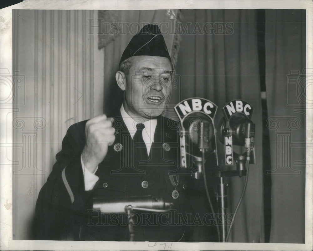 1940 Raymond Kelly National Commander of the American Legion - Historic Images